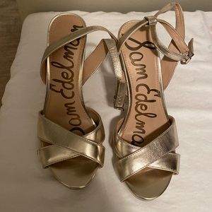 Sam Edelman Gold Metallic Heel
